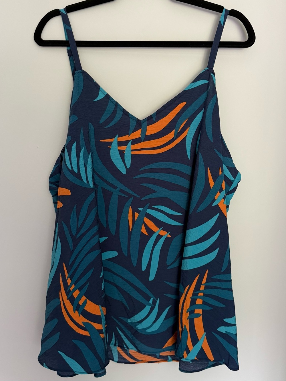 torrid Sophie Navy Tropical Leaf Print Spaghetti Strap Camisole